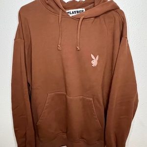 Brown playboy hoodie